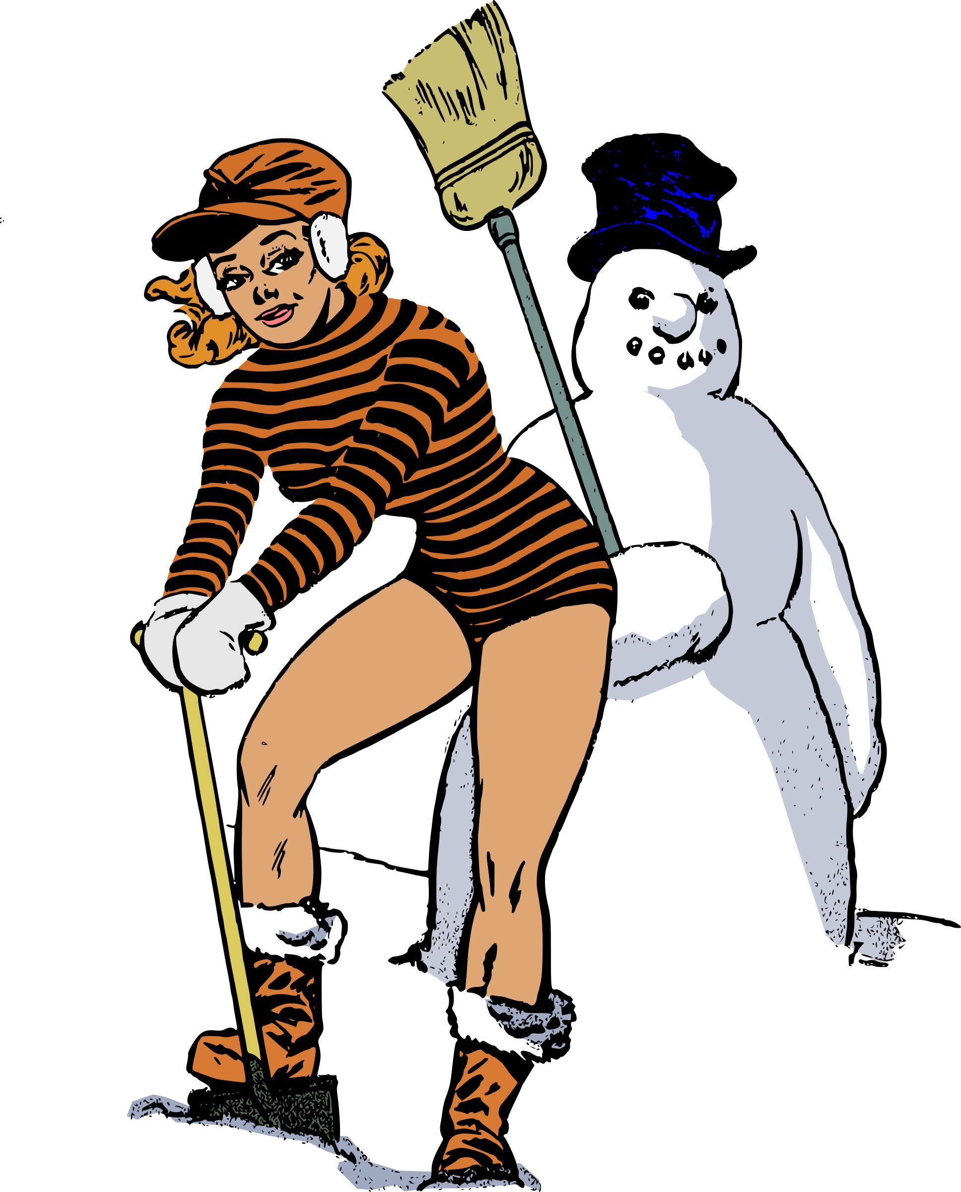 Awesome Big Image Png With Making A Snowman Clipart - Snowman - Transparent PNG Free Download