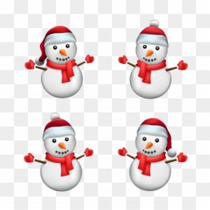 Snowman In Santa Hat - Snowman - Transparent PNG Free Download