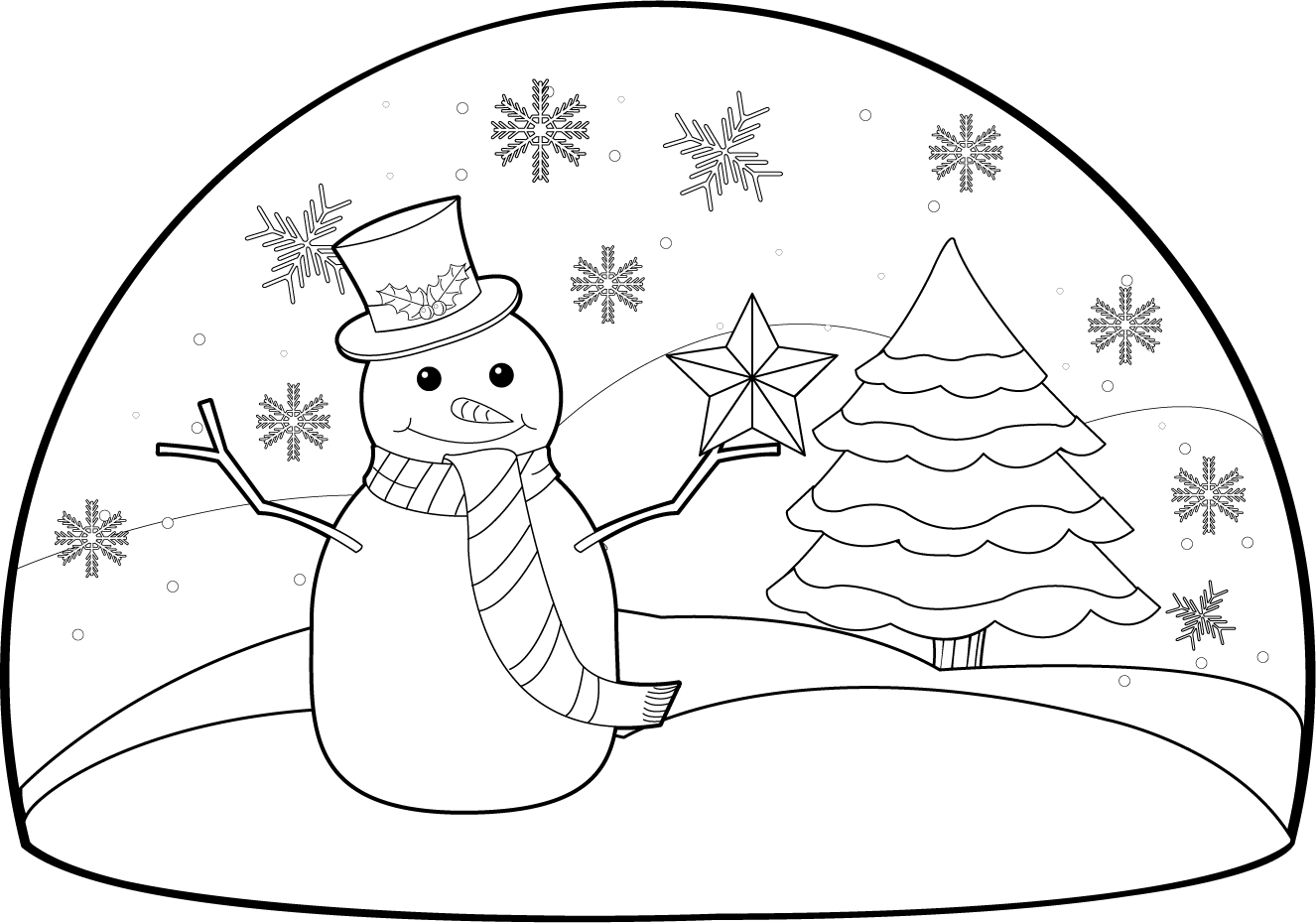Winter Clipart Winter Scenery - Snowman - Transparent PNG Free Download