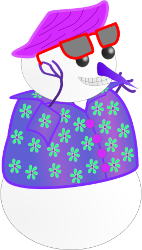 Snow - Hawaiian Snowman Png - Transparent PNG Free Download