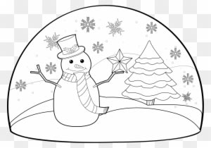 Winter Clipart Winter Scenery - Snowman - Transparent PNG Free Download