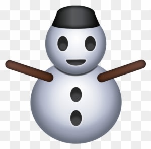 Snowman Emoji - Transparent PNG Free Download