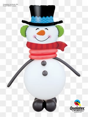 Arrange A Christmas Event - Snowman Balloon - Transparent PNG Free Download