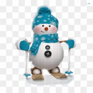 Snowman On Ski - Eurographics Snowman Mini Puzzle (100-piece) - Transparent PNG Free Download