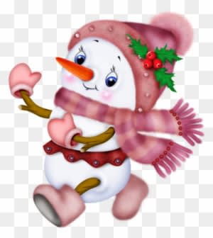 Happy Birthday With Snowman - Transparent PNG Free Download