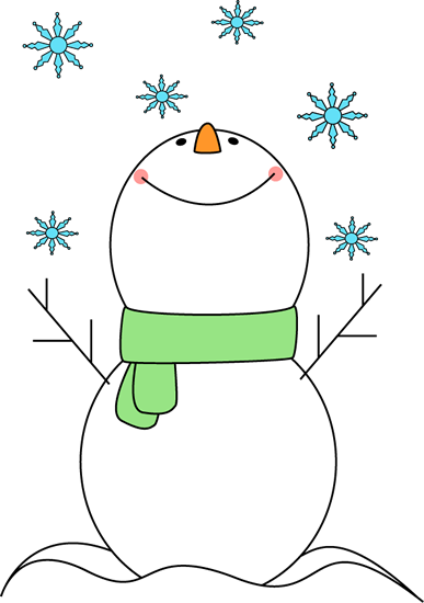 Cute Snowflake Clipart - Cute Snowman Looking Up - Transparent PNG Free Download