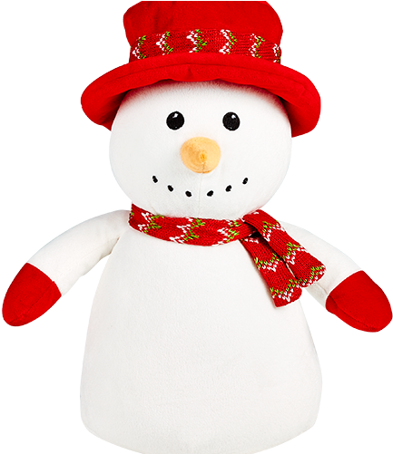 Snowman Cubbie Embroidered With Your Special Message - Baby's First Christmas, Snowman In A Top Hat - Transparent PNG Free Download