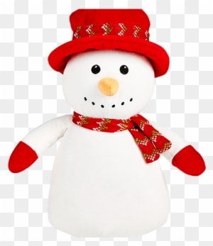 Snowman Cubbie Embroidered With Your Special Message - Baby's First Christmas, Snowman In A Top Hat - Transparent PNG Free Download