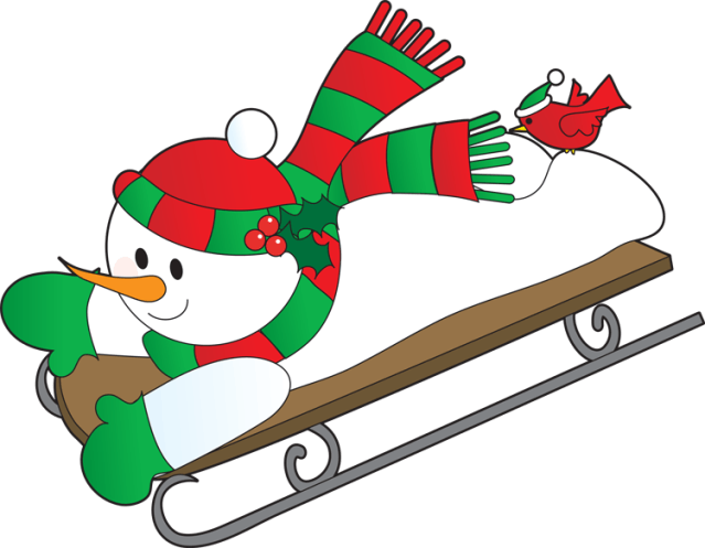 Snow Tube Cliparts - Snowman Sledding Clipart - Transparent PNG Free Download