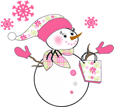 Okay, Red & Green Are Traditional Colors And They Are - Pink Snowman - Transparent PNG Free Download