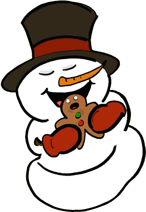 Snowman Clip Art - Snowman Eating Clipart - Transparent PNG Free Download