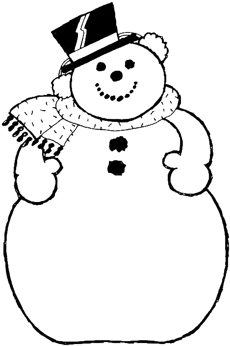 The Big Of Frosty Snowman Coloring For Kids - Snowman Black And White Clip Art - Transparent PNG Free Download