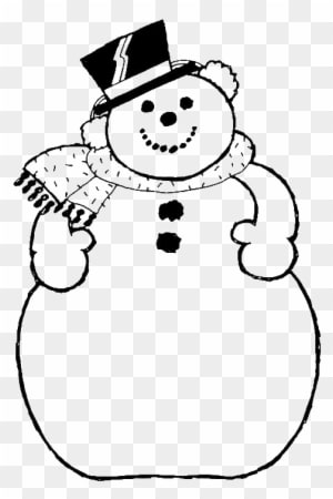 The Big Of Frosty Snowman Coloring For Kids - Snowman Black And White Clip Art - Transparent PNG Free Download