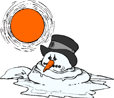 Melting Snowman Clipart - Transparent PNG Free Download
