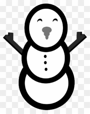 Snowman, Winter, Simple, Cold, Snow, Christmas - Snowman - Transparent PNG Free Download