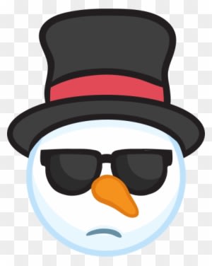 Snowman Face Stickers - Snowman Head Clipart - Transparent PNG Free Download