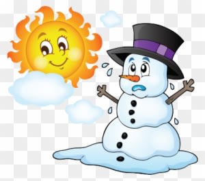 As The Sun Rises The Snow Begins To Thaw - Melting Snowman Clipart - Transparent PNG Free Download