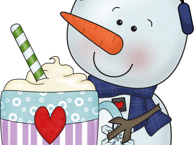 Snowman Clipart Hot Chocolate - Snowman-und Kakao-tassen-gruss-karte Grußkarte - Transparent PNG Free Download