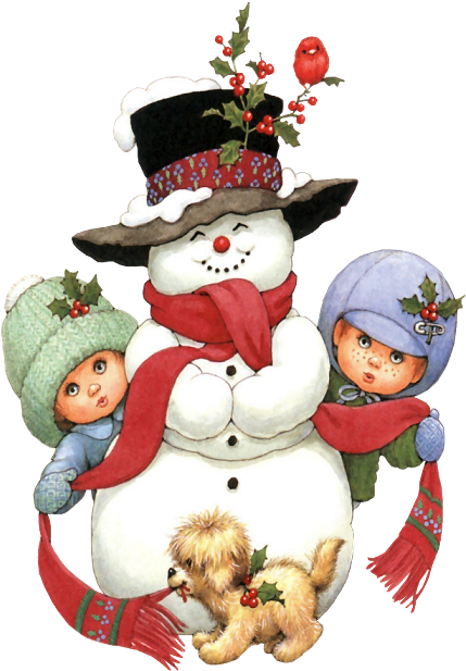Decoupage - Snowman - Transparent PNG Free Download