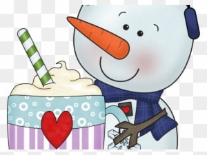 Snowman Clipart Hot Chocolate - Snowman-und Kakao-tassen-gruss-karte Grußkarte - Transparent PNG Free Download