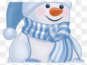 Snowman Clipart Blue - Blue Snowman Clipart - Transparent PNG Free Download