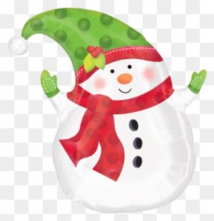 18" Winter Snowman Shape Foil Balloon - Amscan Winter Snowman Balloon - 18 Inch Foil - Transparent PNG Free Download