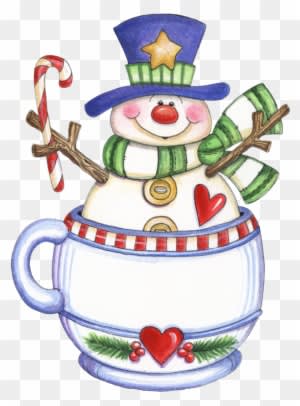 Snowman Clipartchristmas Clipartchristmas Imageswinter - Snowman In A Mug Clipart - Transparent PNG Free Download