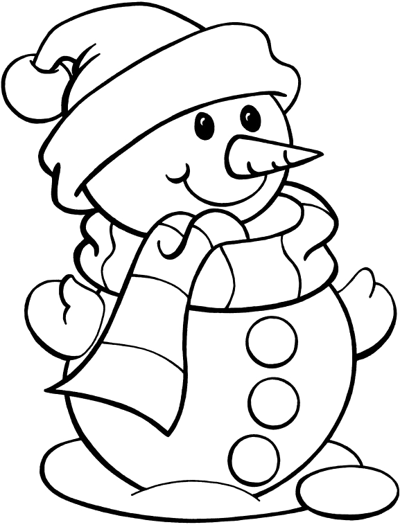 I Have Download Snowman With Long Nose Coloring Page - Snowman Colouring Pages - Transparent PNG Free Download