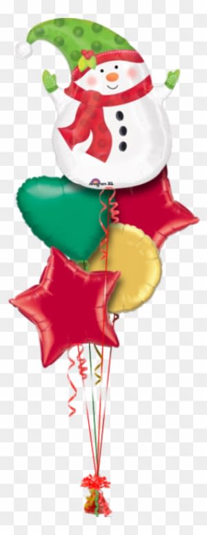 Jolly Christmas Snowman Christmas Balloon - 18 Shape Winter Snowman - Transparent PNG Free Download