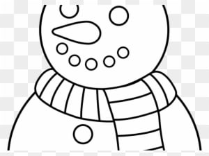 Snowman Clipart Outline - Snowman Clip Art Black And White - Transparent PNG Free Download