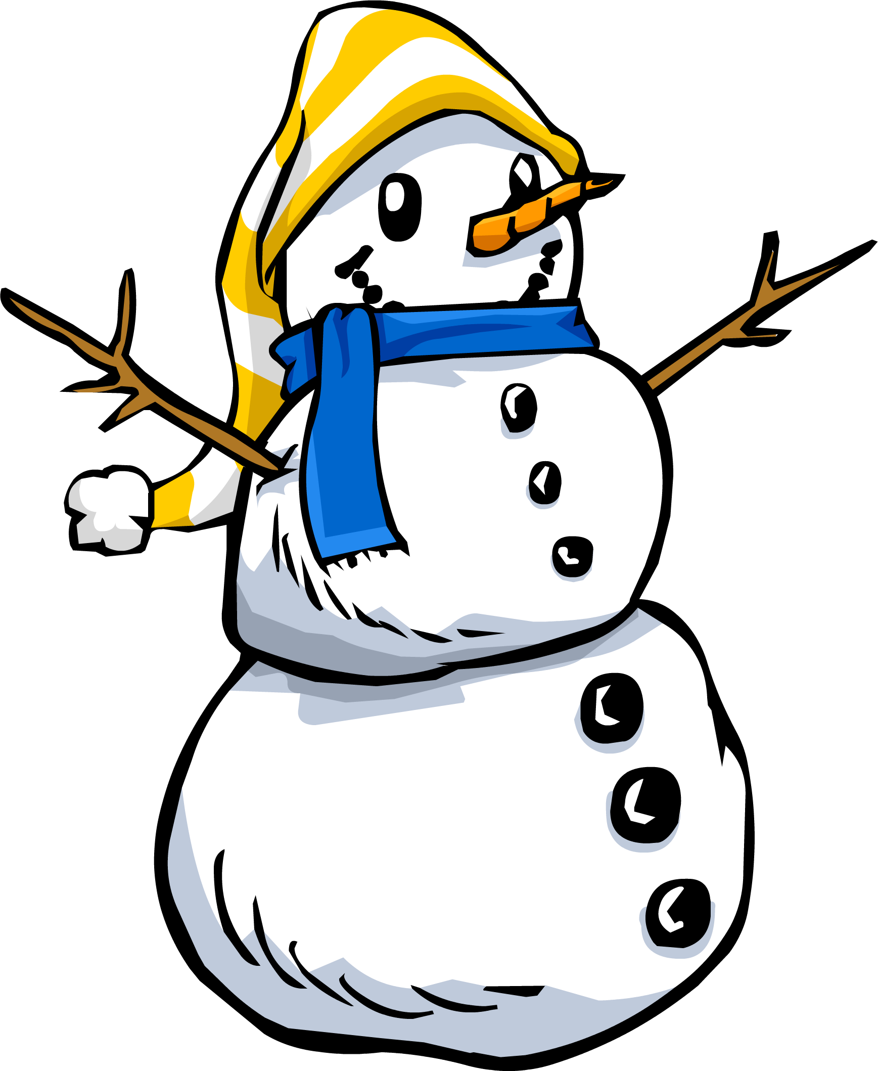 Image Sprite Png Club Penguin Wiki Fandom - Snowman Clipart Transparent Background - Transparent PNG Free Download