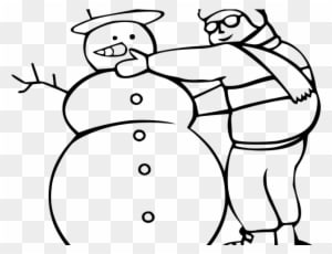 Whit Clipart Snowman - Snowman Drawing Png - Transparent PNG Free Download