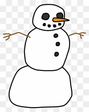 Snowman Clipart Plain - Snowman - Transparent PNG Free Download