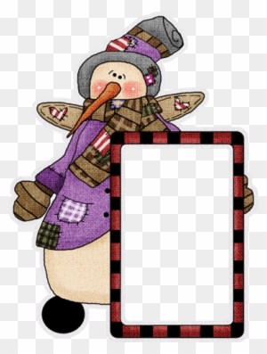 Marcos, Nieve, Creatividad, Cajas, Sobres De Papel, - Snowman - Transparent PNG Free Download