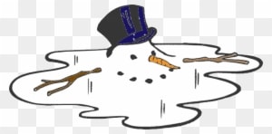 After Last Week's Ice Storm And Freezing Rain, The - Melting Snowman Clipart Black And White - Transparent PNG Free Download