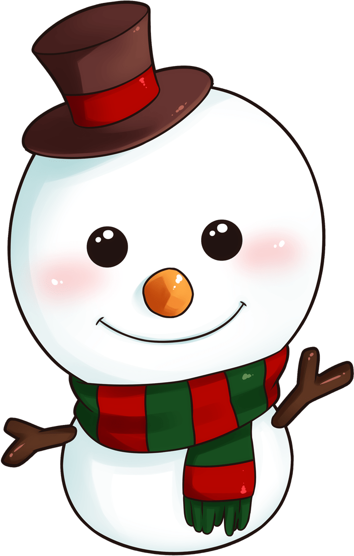 Cartoon Snowman Clip Art - Christmas Cute Snowman Cartoon - Transparent PNG Free Download