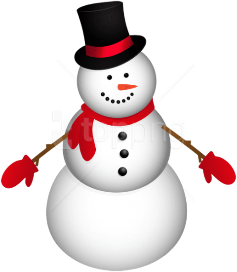 Free Png Snowman With Red Scarf Png - Snowman - Transparent PNG Free Download