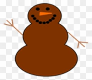 He's Not Sparse, But He Is Brown - Snowman - Transparent PNG Free Download