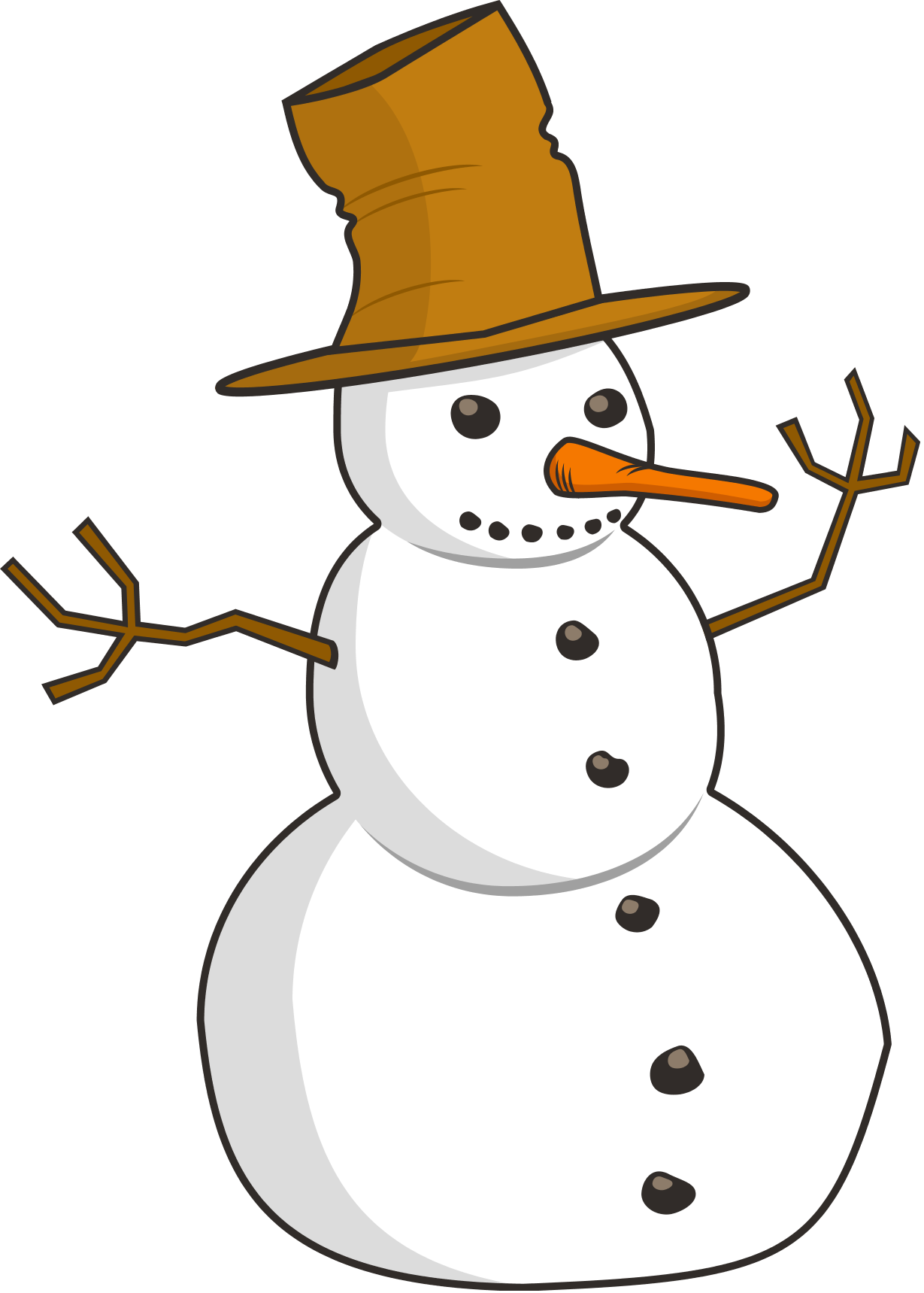 Free Snowman Clip Art Free Clipart Images - Winter Clip Art Png - Transparent PNG Free Download