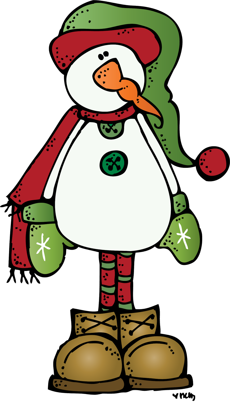 Snowman More - Melonheadz Christmas Clipart - Transparent PNG Free Download