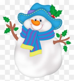 Snowman Png With Blue Hat - Christmas And Winter Clip Art - Transparent PNG Free Download