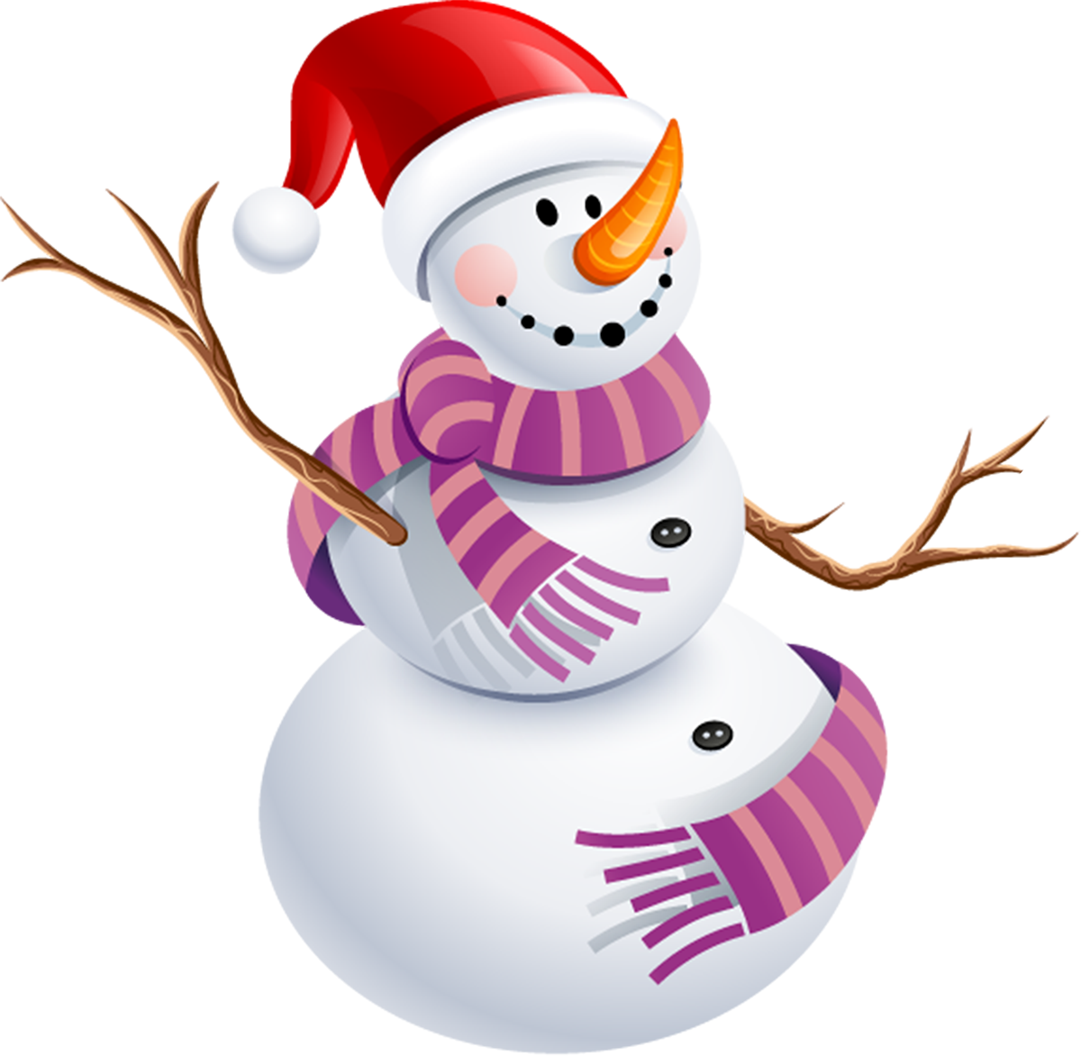Snowman With Purple Scarf Png Picture - Snow Man Png - Transparent PNG Free Download