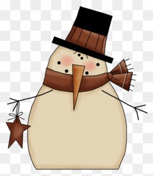 Primitive Plates, Snowman Clipart, Christmas Clipart, - Hat - Transparent PNG Free Download