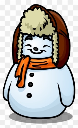 Orange Scarf Snowman Sprite 002 - Cartoon - Transparent PNG Free Download