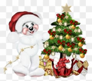 Creddy Teddy And Xmas Snowman - Merry Christmas - Transparent PNG Free Download