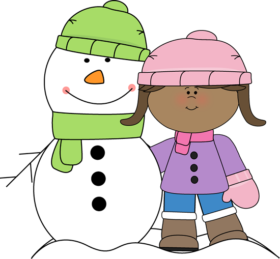 Girl With Snowman - Snow Gear Clip Art - Transparent PNG Free Download