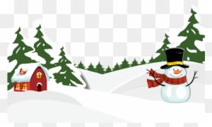 Snowy Ground With Snowman Png Clipart Image - Christmas Day - Transparent PNG Free Download