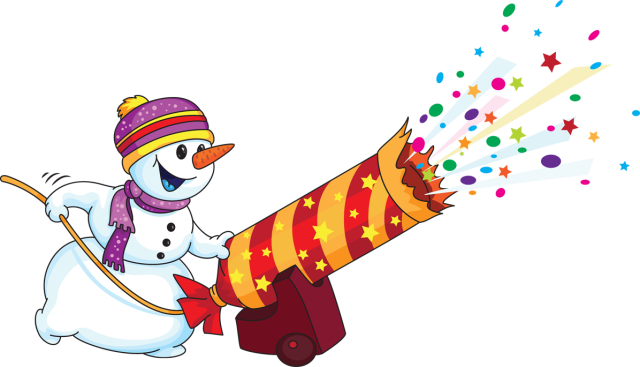 New Year Clipart Snowman - New Year Celebration Clip Art - Transparent PNG Free Download