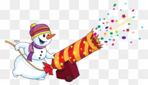 New Year Clipart Snowman - New Year Celebration Clip Art - Transparent PNG Free Download