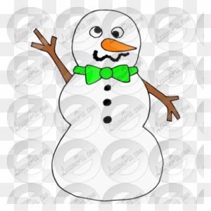 Silly Snowman Picture For Classroom / Therapy Use - Cartoon - Transparent PNG Free Download